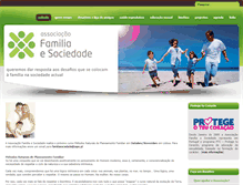 Tablet Screenshot of familiaesociedade.org